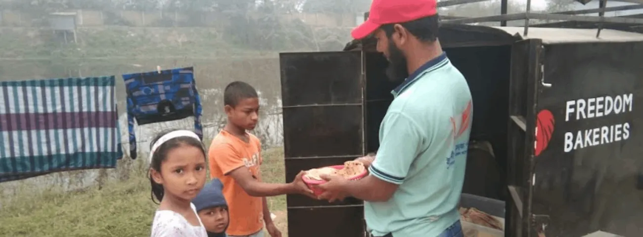 Freedom Bakeries bread distribution in Bangladesh